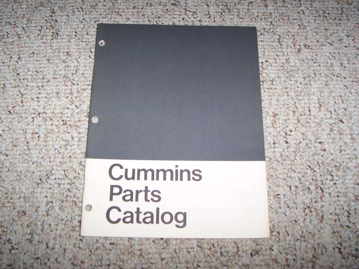 2002 Cummins ISB & QSB Common Rail Fuel System Diesel Engines Parts Catalog Manual 2002 Cummins ISB & QSB Common Rail Fuel System Diesel Engines Parts Catalog Manual